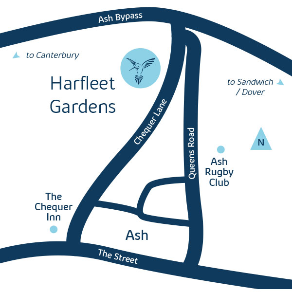 Development map for harfleet gardens